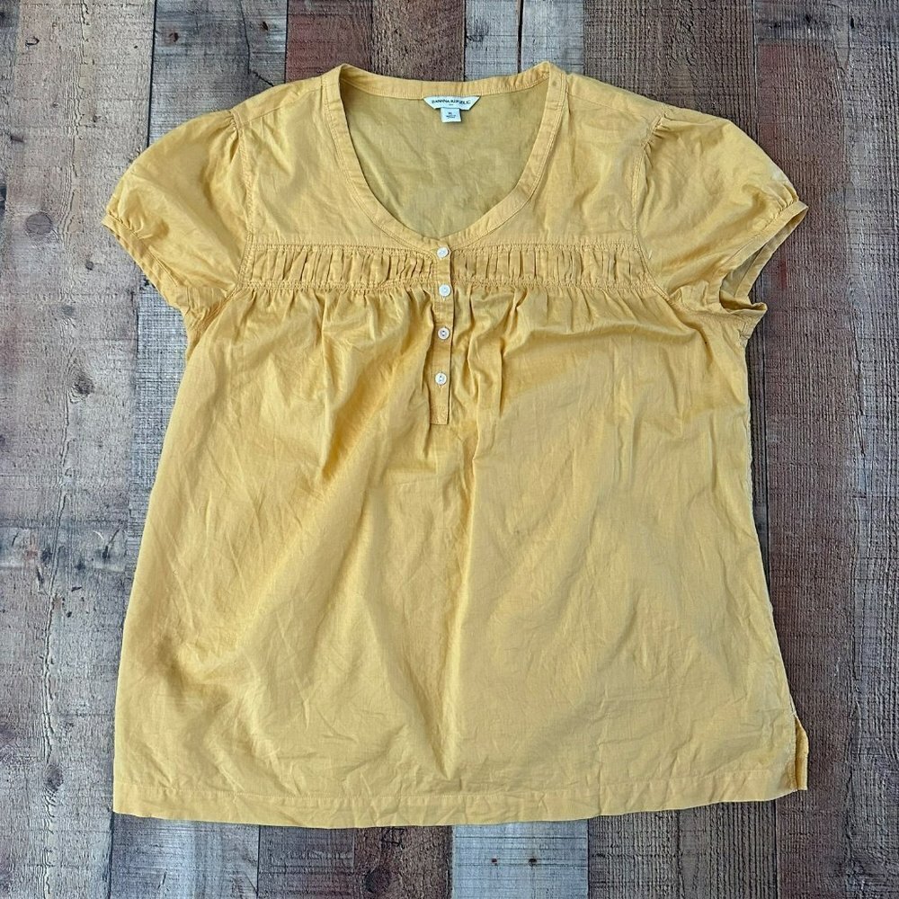 Banana Republic button front blouse top women's xl